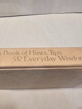 Rodale's Book of Hints, Tips, & Everyday Wisdom Hardcover Illustrated 1985